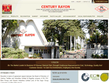 Tablet Screenshot of centuryrayon.co.in